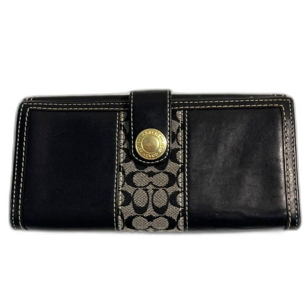 Coach Black Leatherl Wallet